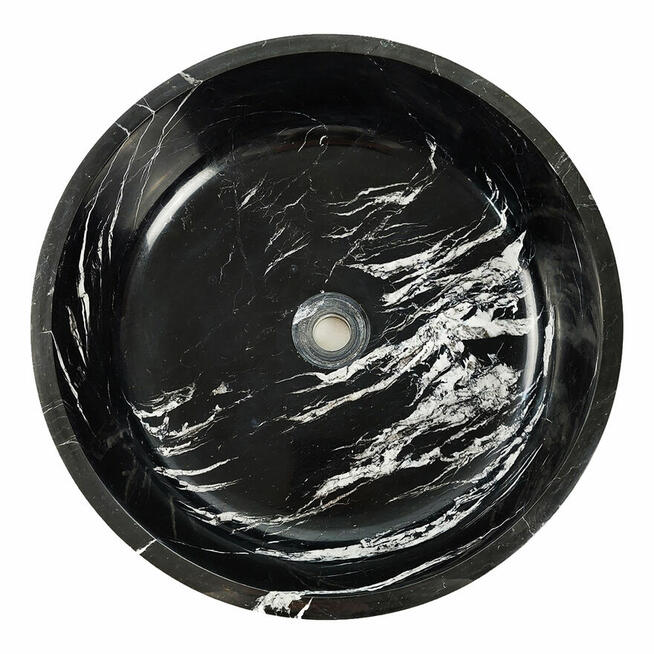 Umywalka z marmuru Black Silk