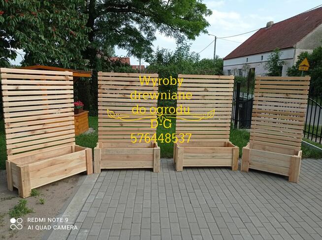 Donice - kwietniki drewniane do ogrodu