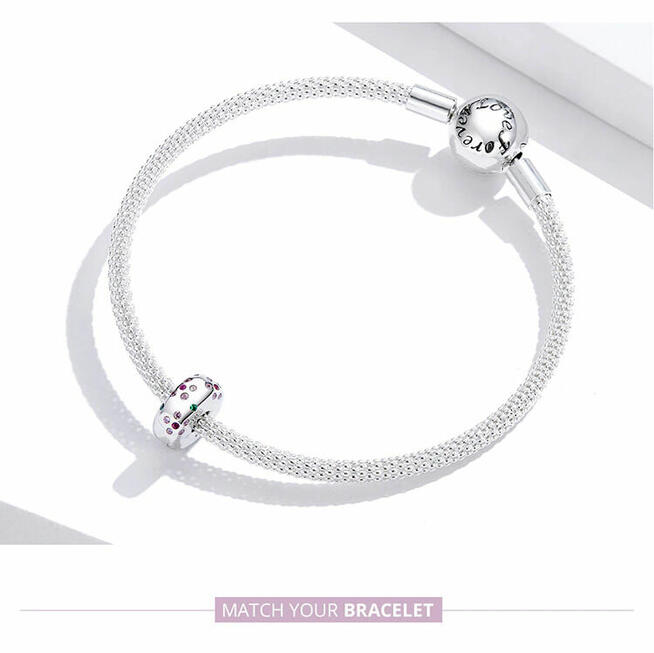Pandora Charm koralik klips kwiatki cyronie