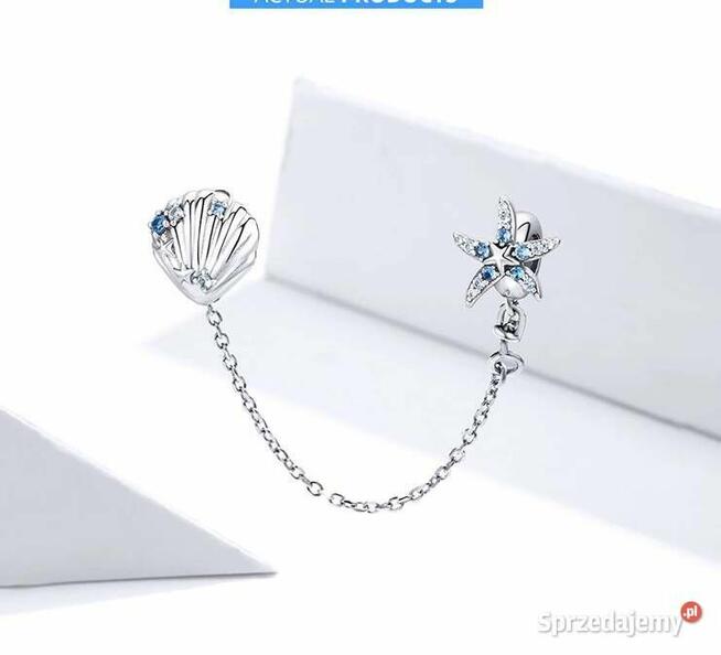 Pandora Charm łańcuszek koralik muszla rozgwiazda