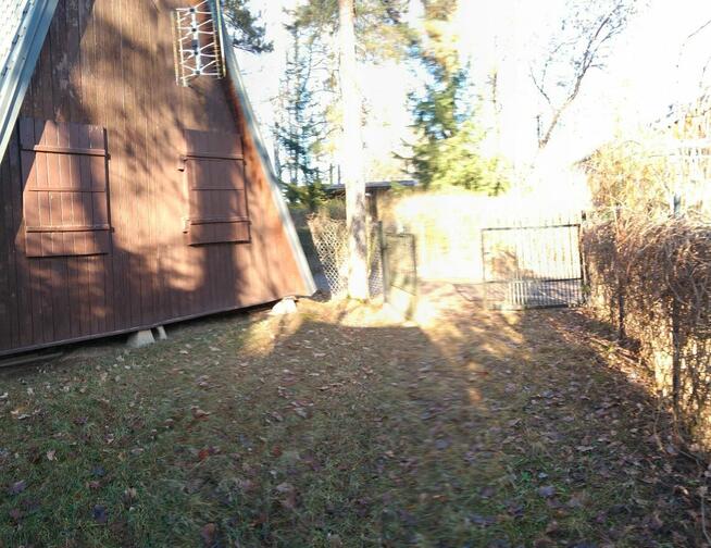 Wynajmę działkę letniskową z drewnianym domkiemw Jachrance