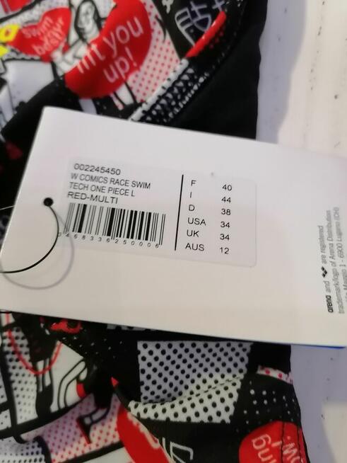 38 Arena Strój kąpielowy jednoczęściowy wzór komiks