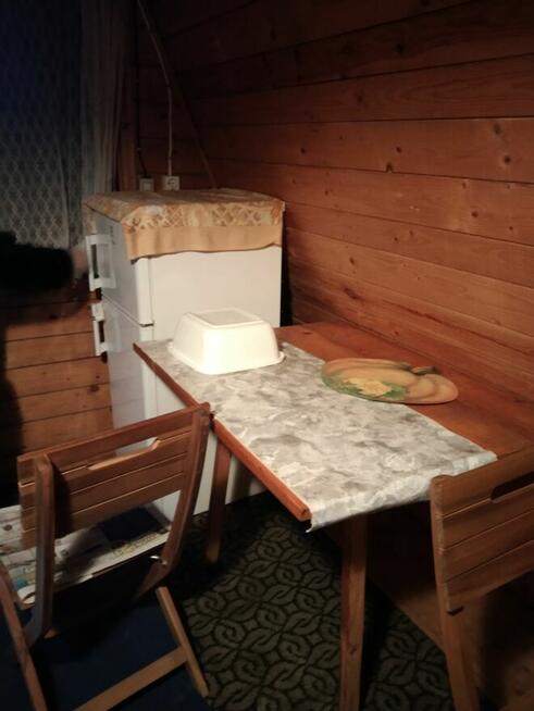 Wynajmę działkę letniskową z drewnianym domkiemw Jachrance