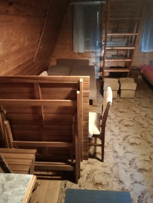 Wynajmę działkę letniskową z drewnianym domkiemw Jachrance