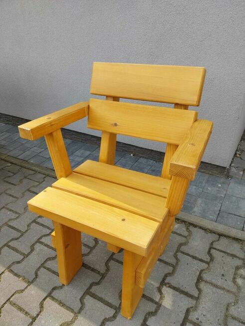 Meble ogrodowe drewniane góralskie