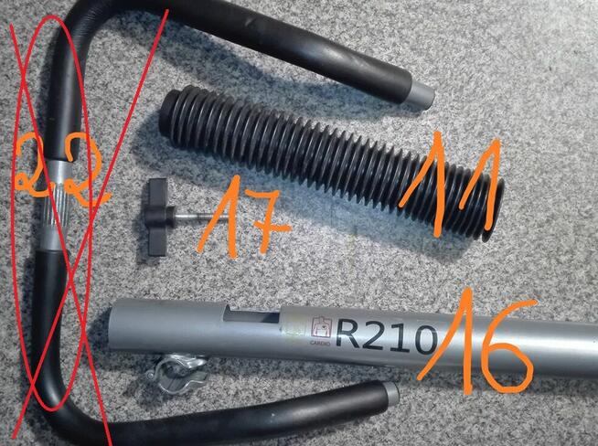 Rowerek stacjonarny R210 - NA CZĘŚCI !!!