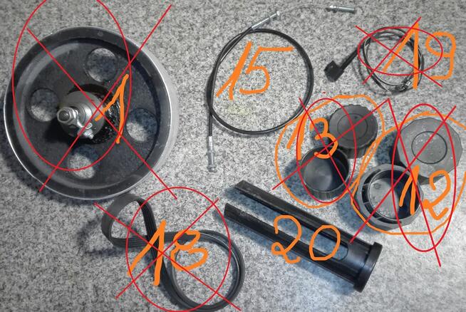 Rowerek stacjonarny R210 - NA CZĘŚCI !!!