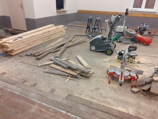 Usługi parkieciarskie, cyklinowanie, schody, podłogi, montaż