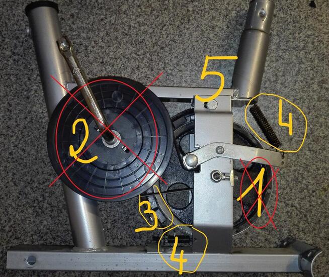 Rowerek stacjonarny BAT 210 -NA CZĘŚCI-osłony,