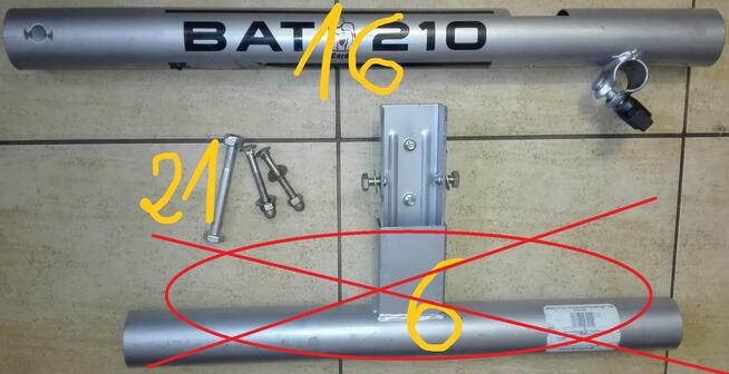 Rowerek stacjonarny BAT 210 -NA CZĘŚCI-osłony,