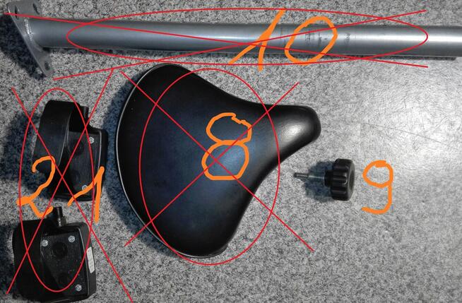 Rowerek stacjonarny R210 - NA CZĘŚCI !!!