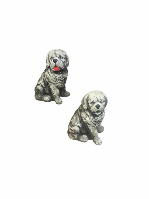 Pies BERNARDYN figurka gipsowa psa dekoracja dekor z gipsu