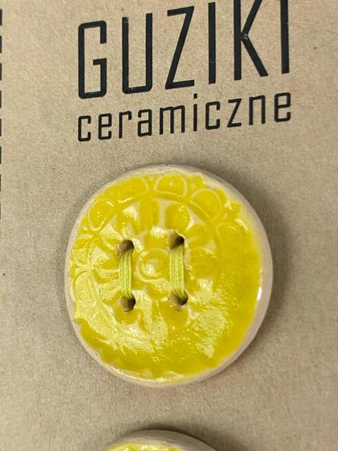 Guziki ceramiczne rękodzieło