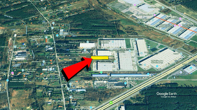 Działka pod magazyny, produkcję i usługi – Nadarzyn