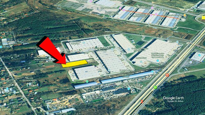 Działka pod magazyny, produkcję i usługi – Nadarzyn
