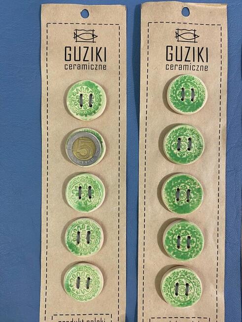 Guziki ceramiczne rękodzieło