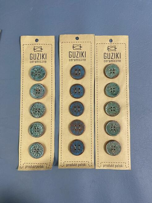 Guziki ceramiczne rękodzieło