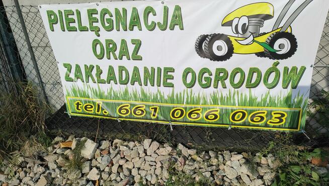 Zakładanie/pielęgnacja ogrodów, usługi mini ładowarką 500kg