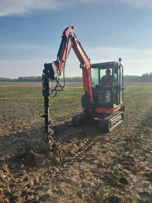 Uslugi Minikoparką 3t, wiertnica, wolne terminy