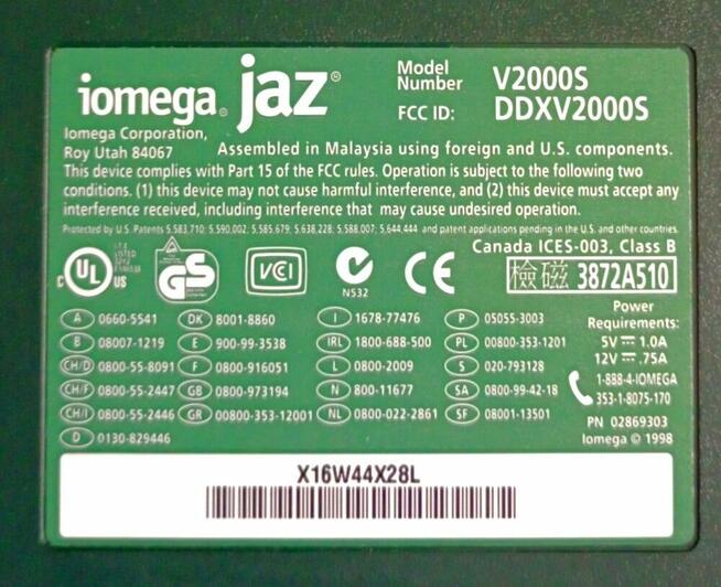 Stacja dysków Iomega JAZ SCSI 2 GB do samplerów Akai, Emu