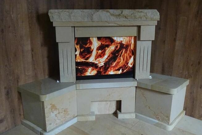 Obudowy kominkowe Radomsko Bełchatów Częstochowa z kamienia