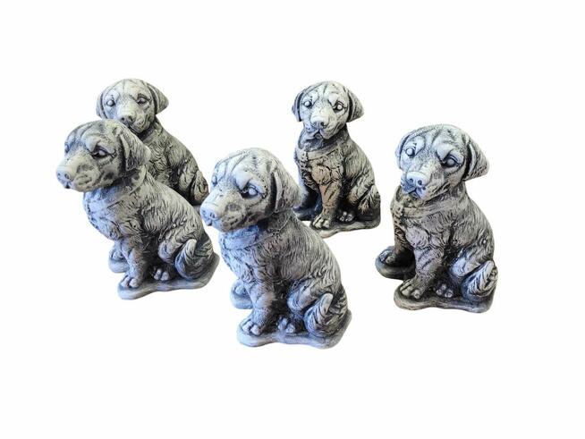 Piesek z gipsu owczarek niemiecki dekoracja wilczur