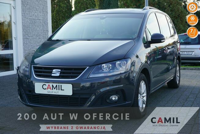 Seat Alhambra w automacie z jasnym wnętrzem i siedmioma miejscami, f-ra vat 23%,