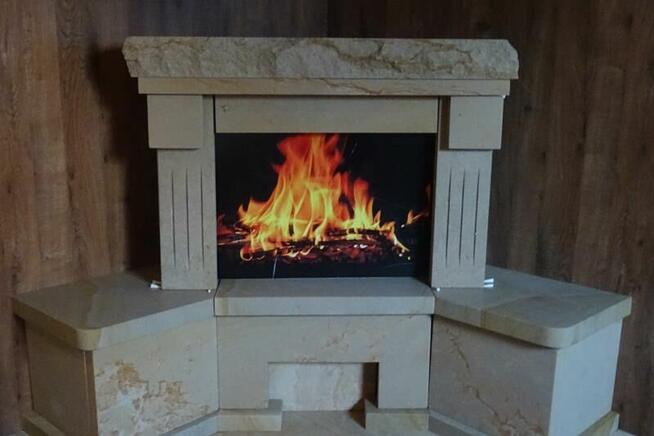 Obudowy kominkowe Radomsko Bełchatów Częstochowa z kamienia