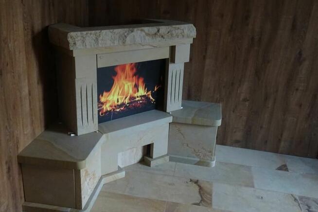 Obudowy kominkowe Radomsko Bełchatów Częstochowa z kamienia