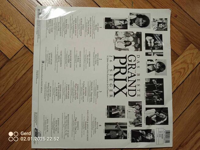 2 Płyty winylowe pt. Das Beste vom Grand Prix 26 Sieger