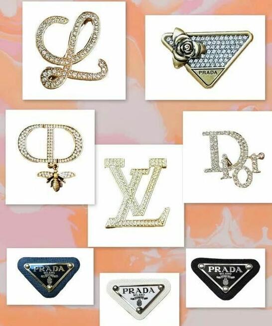 Broszka Yves Saint Laurent YSL złota