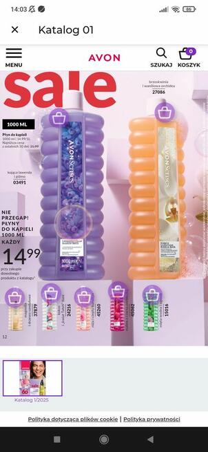 Płyny do kąpieli Avon