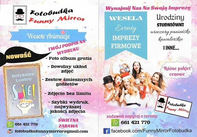 Fotobudka Lustro Funny Mirror
