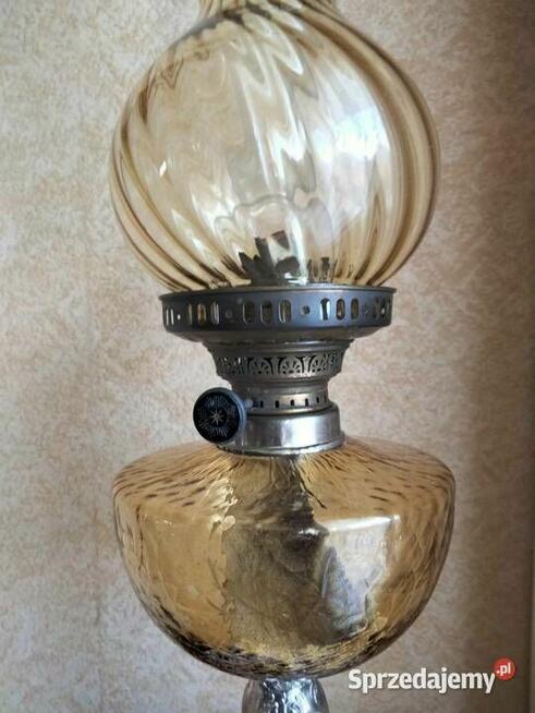 Stara duża 100% sprawna lampa naftowa, olejowa. 72cm