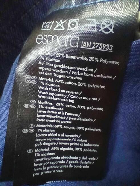 Nowe z metką spodnie niebieskie bawełniane dżinsowe