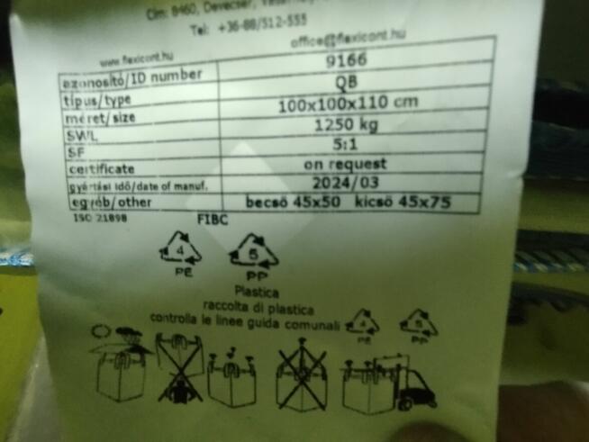 Big bagi raz użyte z dostawą od 50 szt