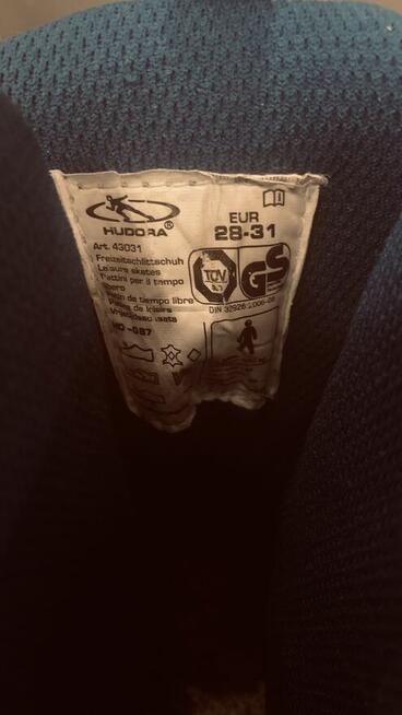 Łyżwy hokejowe firmy HUDORA model HC-087 regulowane 28-31