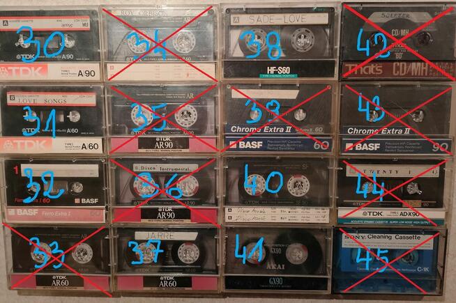 Kaseta Magnetofonowa - 10 sztuk - NOWA CENA !!!