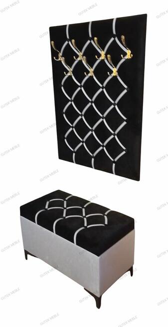 Panele tapicerowane z wieszakami