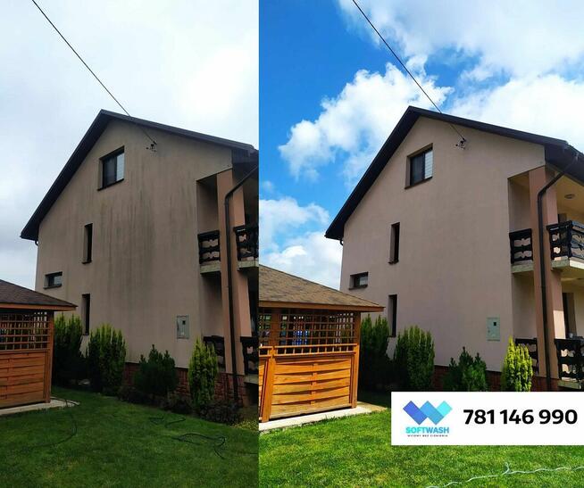 SOFTwash Mycie Elewacji Bez Ciśnienia Mycie Kostki Brukowej