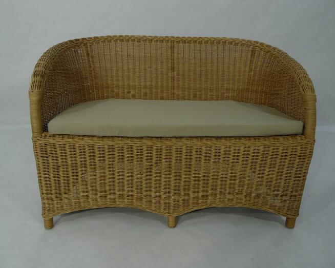 Komplet mebli ogrodowych z rattanu naturalnego - SŁONECZNIK