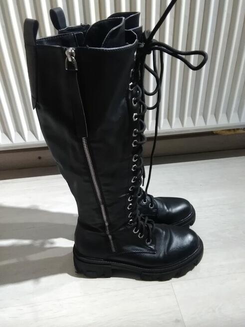 Sprzedam Kozaki Rozmiar 38 Eko Skóra Okazja Polecam