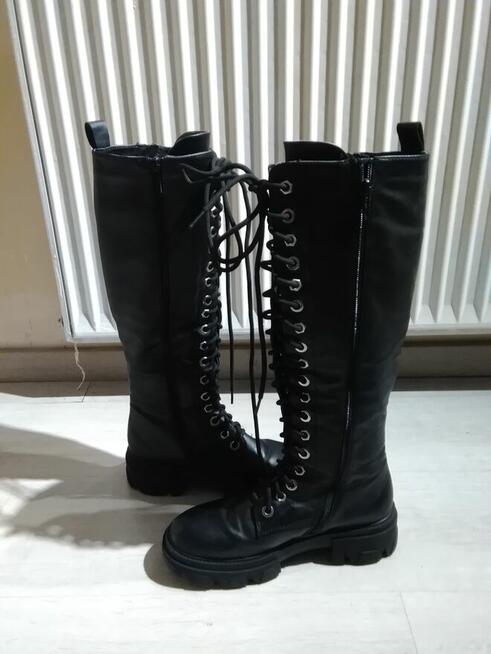 Sprzedam Kozaki Rozmiar 38 Eko Skóra Okazja Polecam