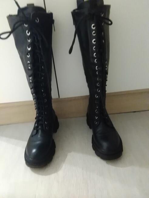 Sprzedam Kozaki Rozmiar 38 Eko Skóra Okazja Polecam