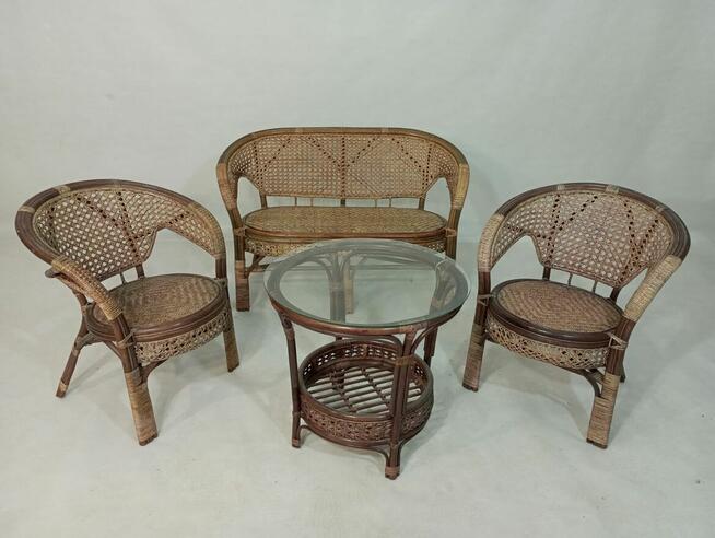 Meble ogrodowe z rattanu naturalnego - tulipan