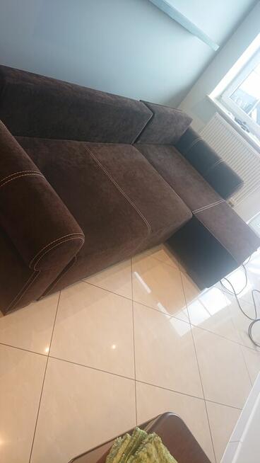 Narożnik z funkcją spania. Stan idealny ! Praktycznie NOWY !