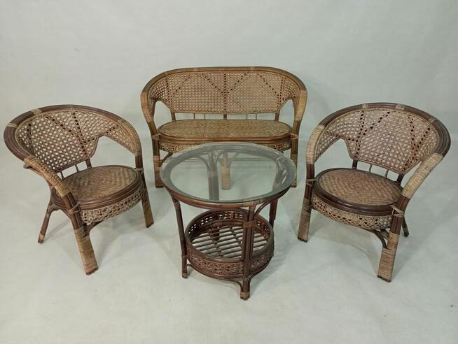 Meble ogrodowe z rattanu naturalnego - tulipan