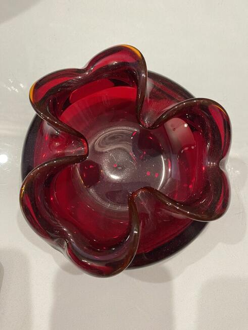 Wazon + popielnica Huta Szkła Beskidy Cudo Zestaw