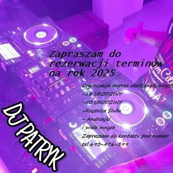 Organizacja imprez okolicznościowych Dj Patryk