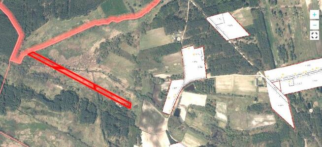 Działki pod produkcję rolną, produkcję siana, lasy